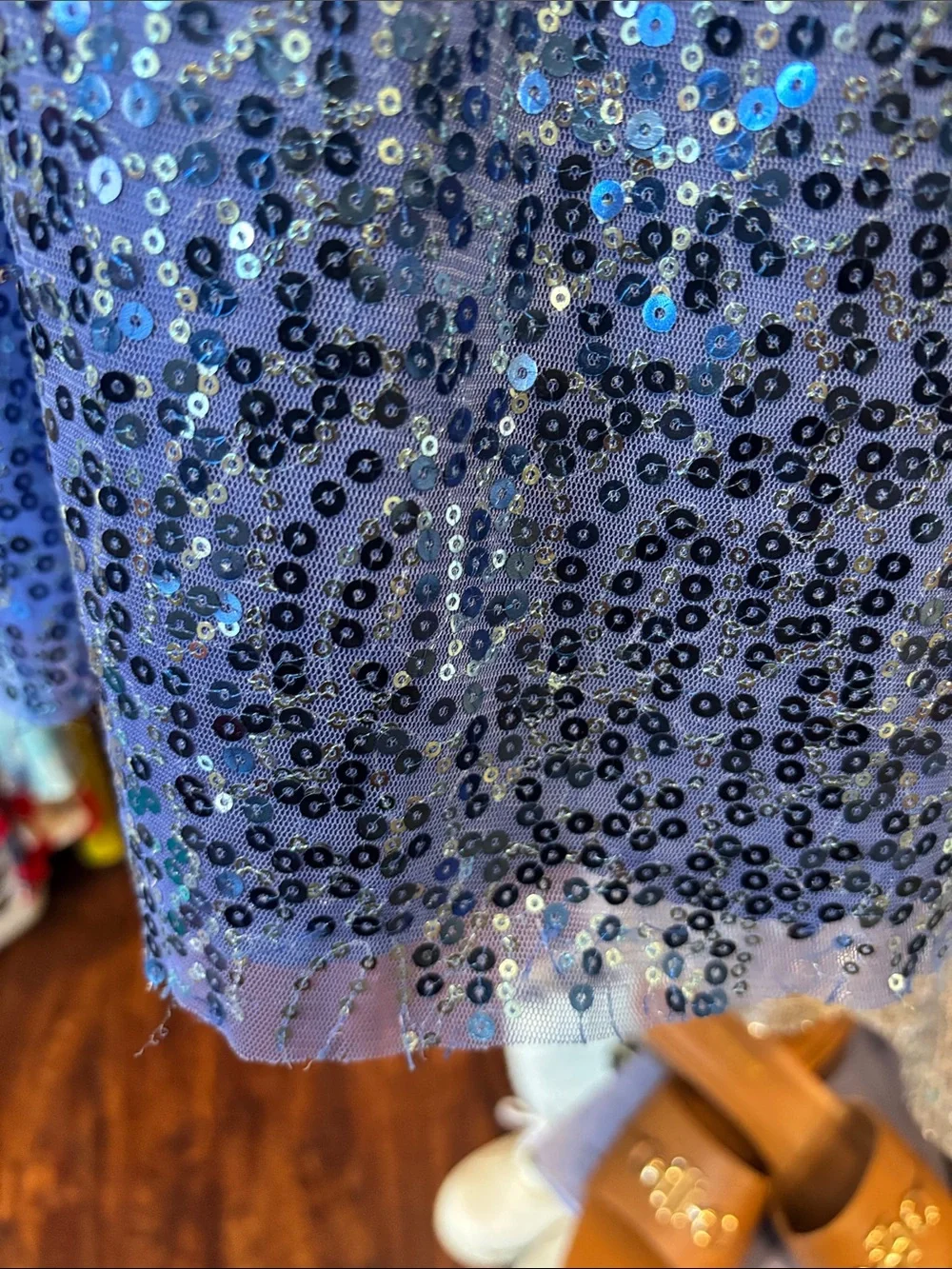 dELiA*s Royal Blue Sequin Strapless Dress with Bow